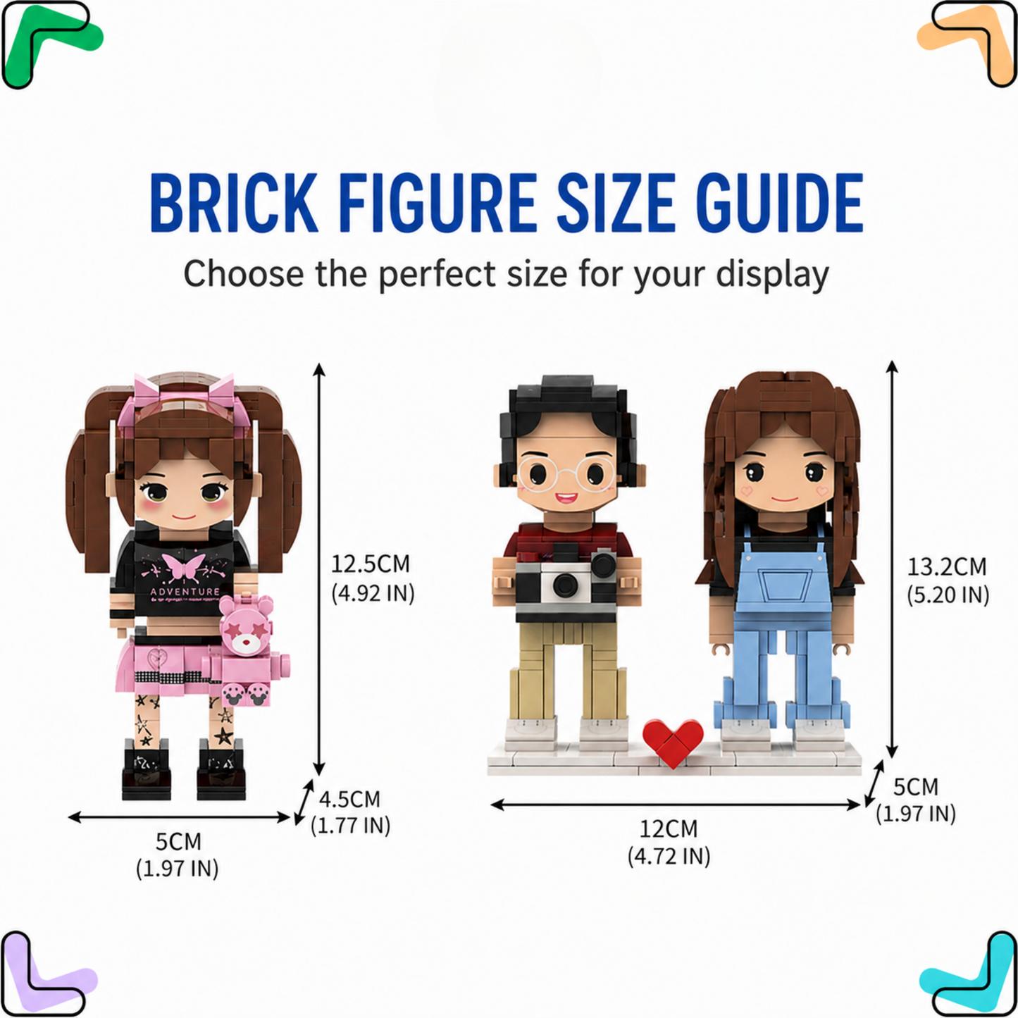 Custom Brick Figure from Photo – One Person