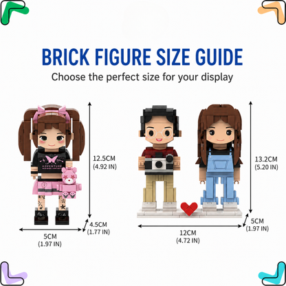 Custom Brick Figure from Photo – One Person