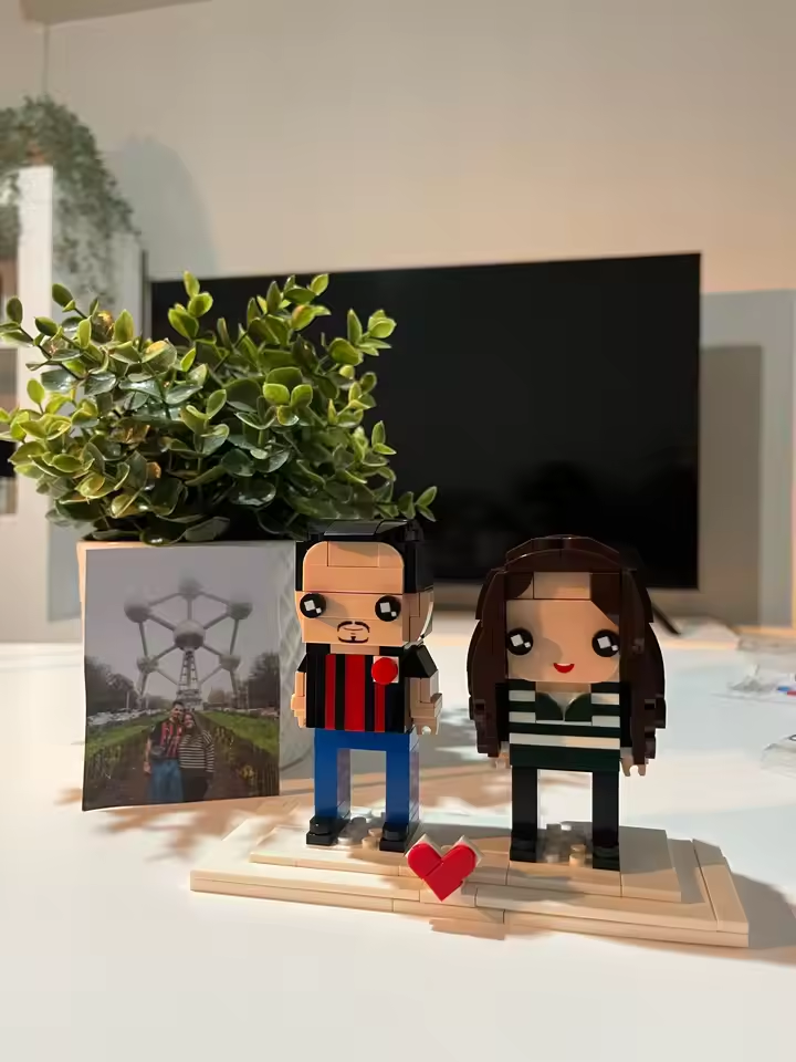 Custom Brick Figure from Photo – Couple